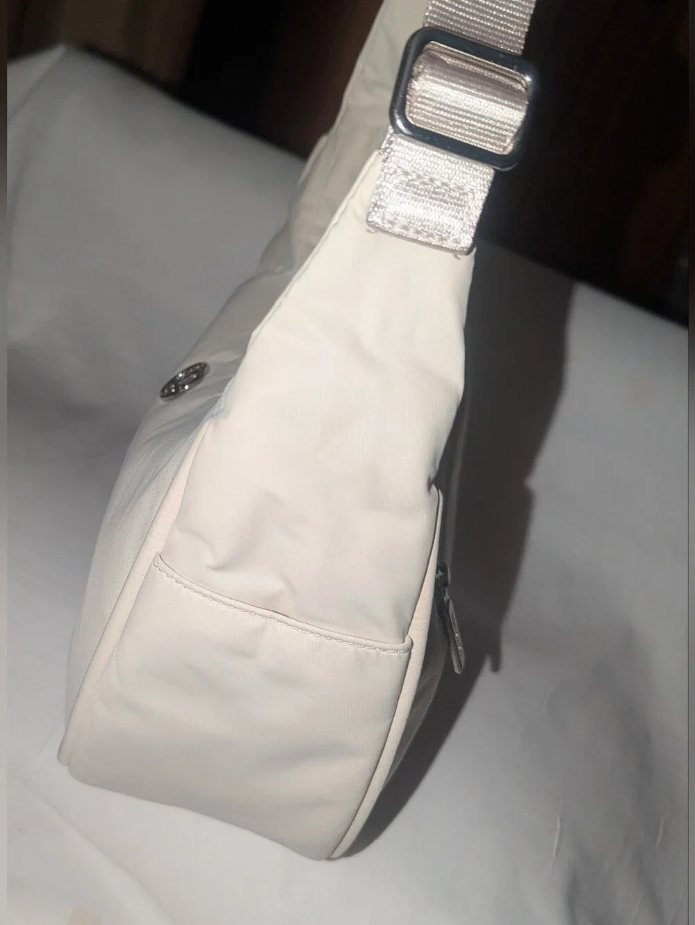 lululemon athletica Cream Crescent Shoulder Bag